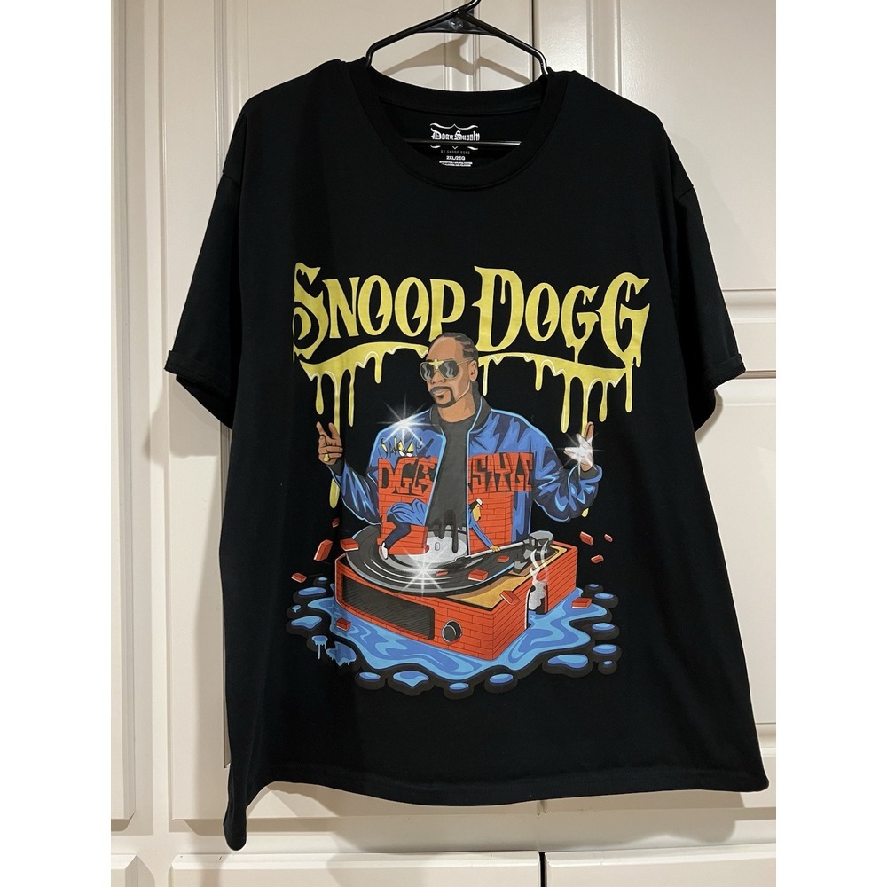 Snoop Dogg Doggy Style T Shirt Men's Size 2XL Black Dogg Supply Graphic Hiphop